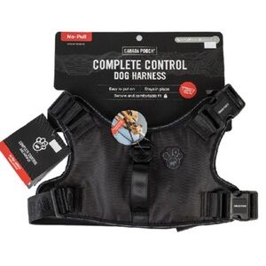 Canada Pooch No Pull Complete Control Dog Harness- Black For Large Dogs 25-50lbs